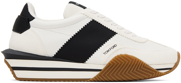 Photo: TOM FORD White Suede James Sneakers