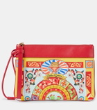 Dolce&Gabbana Small leather trimmed clutch