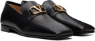 Valentino Garavani Black VLogo Signature Kidskin Loafers