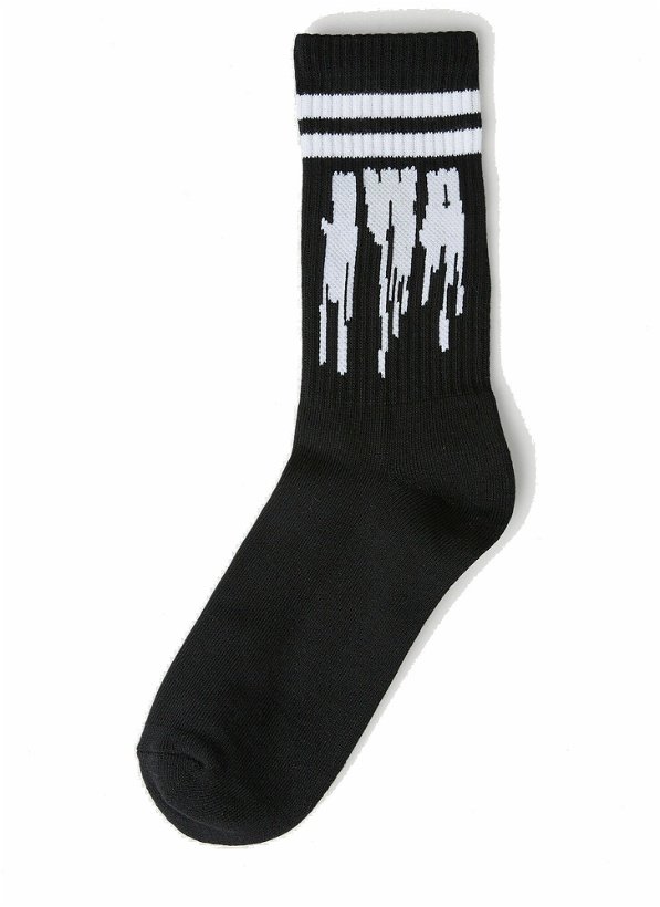 Photo: Slime Logo Socks in Black