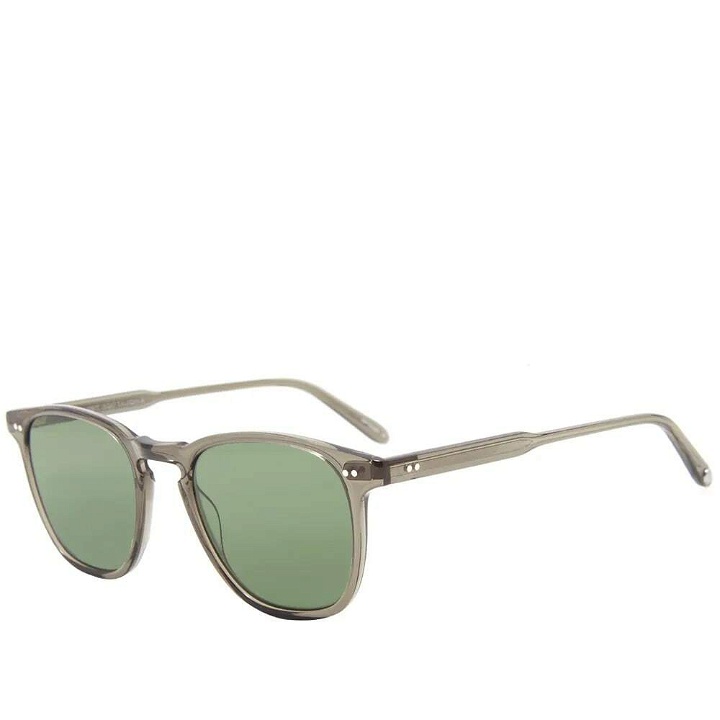 Photo: Garrett Leight Men's Brooks Sunglasses in Grey Crystal/Pure G15