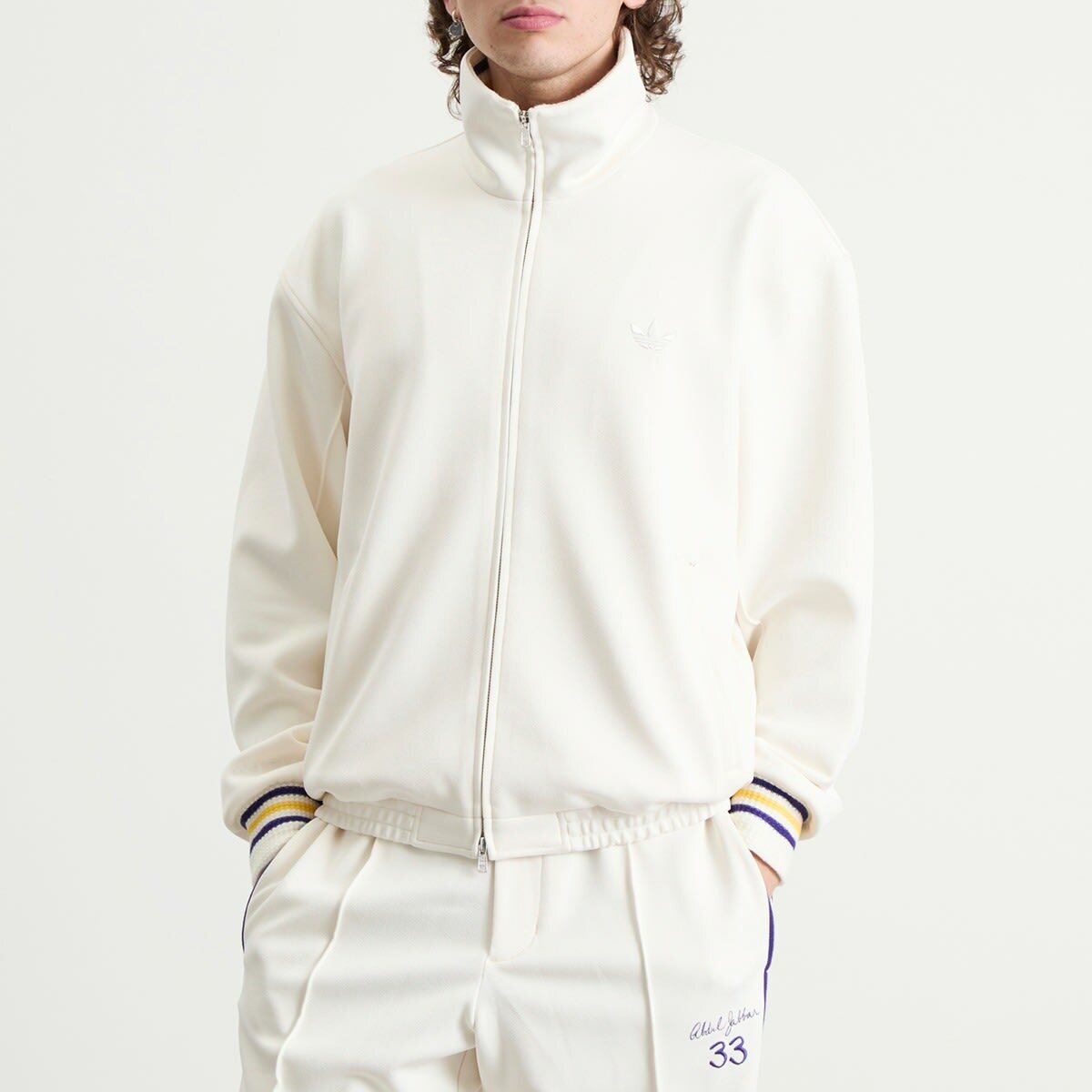 Adidas Men's x Wales Bonner Jabbar Track Top in Chalk White