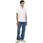 Burberry White Cotton Polo