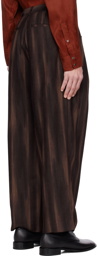 Youth Brown Structured Trousers