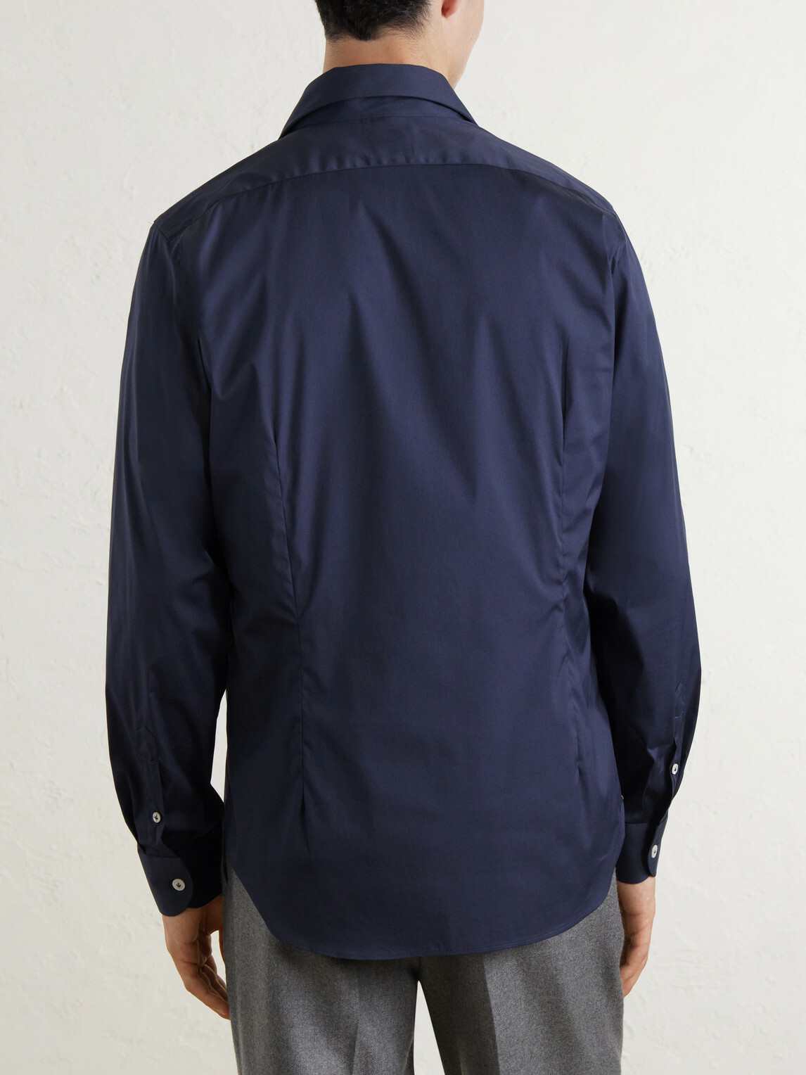 Eleventy - Cotton-Blend Shirt - Blue