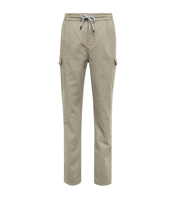 Photo: Brunello Cucinelli - Cotton and linen cargo pants