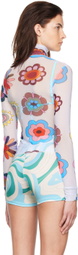 FENSI SSENSE Exclusive Purple Psychedelic Daisies Cover-Up