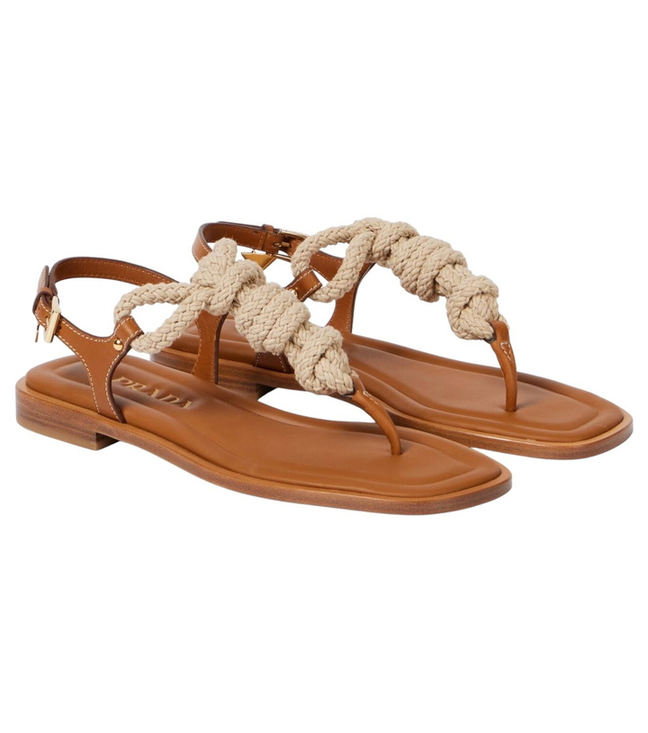 Photo: Prada Leather thong sandals