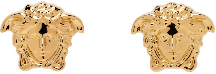 Photo: Versace Gold Medusa Head Earrings