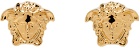 Versace Gold Medusa Head Earrings