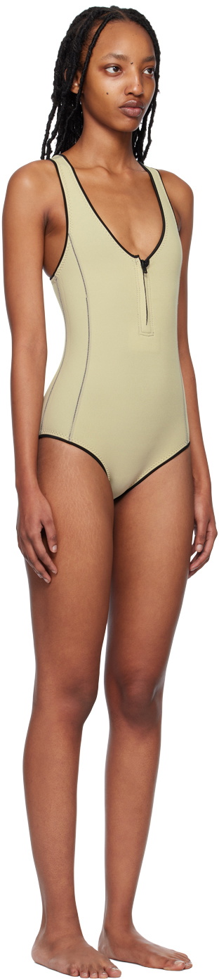 ABYSSE SSENSE Exclusive Beige Elle One-Piece Wetsuit