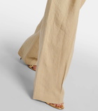 Tove Gabrielle high-rise linen wide-leg pants