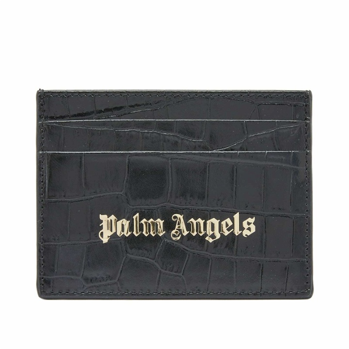 Photo: Palm Angels Men's Logo Card Holder in Black