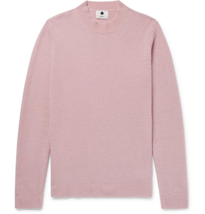 Photo: NN07 - Duncan Brushed Wool-Blend Sweater - Men - Pink