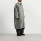 Sage Nation Men's Takeshi Overcoat in Black And White Herringbone