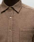 Portuguese Flannel Abstract Pied Poule Brown - Mens - Longsleeves