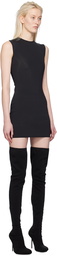 Entire Studios Black Sleeveless Minidress