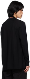 Julius Black Paneled Long Sleeve T-Shirt