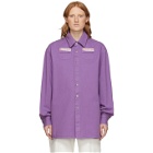 Raf Simons Purple Slim Fit Denim Shirt