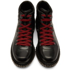 Alexander McQueen Black Studded Hiking Boots