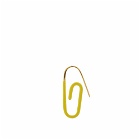 Hillier Bartley Women's Enamel Paperclip Earring in Gold/Yellow