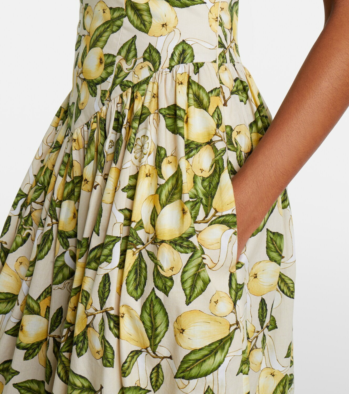 Adriana Degreas Printed cotton-blend maxi dress