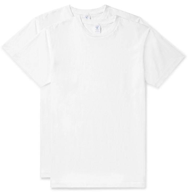 Photo: Velva Sheen - Two-Pack Cotton-Jersey T-Shirts - White