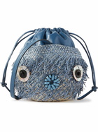 Loewe - Paula's Ibiza Leather-Trimmed Iraca Palm Bucket Bag