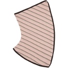 Kiko Kostadinov Pink Striped Spiral Gaiter Scarf