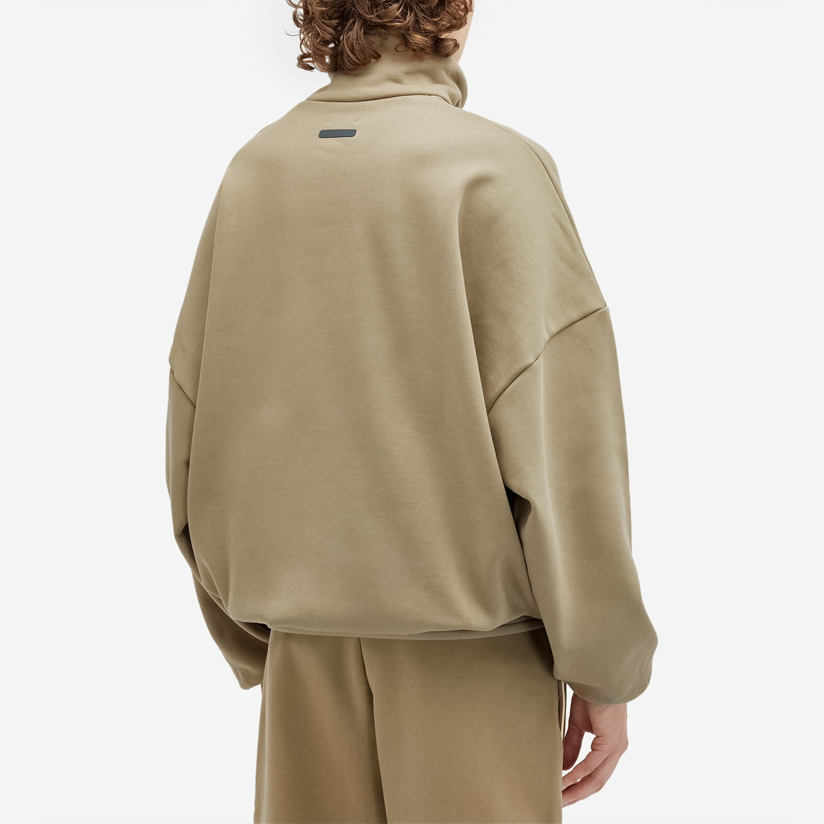 Adidas x FOG Men's Adidas x Fear Of God Athletics Fleece Mock Sweatshirt in Clay