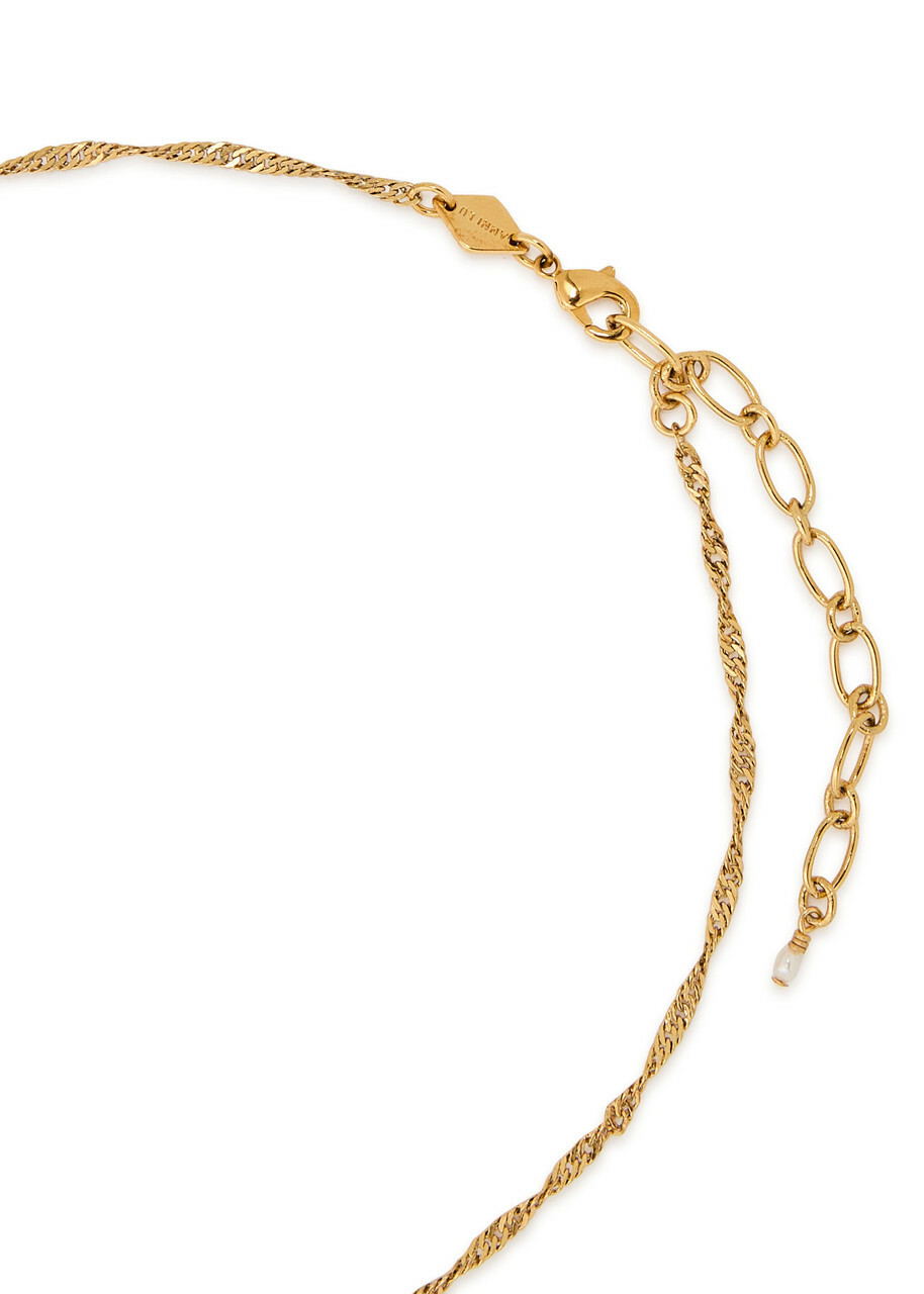 Anni LU Cherry On Top 18kt Gold-plated Necklace - Red - One Size