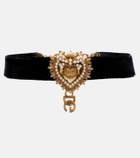 Dolce&Gabbana DG velvet choker