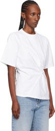 Róhe White Reinvented Twisted T-shirt