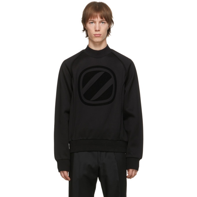Photo: ermenegildo zegna couture Black Vintage Logo Sweatshirt
