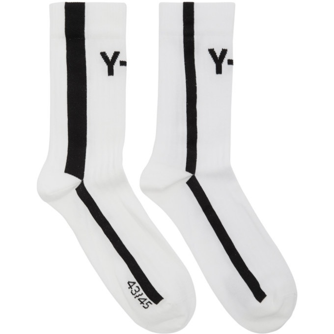 Photo: Y-3 White Logo Socks