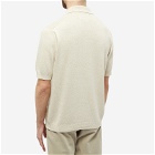 Corridor Men's Slouchy Knit Polo Shirt in Natural