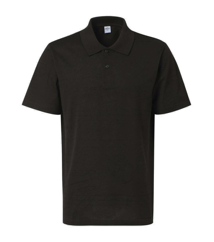 Photo: Berluti Scritto cotton piqué polo shirt