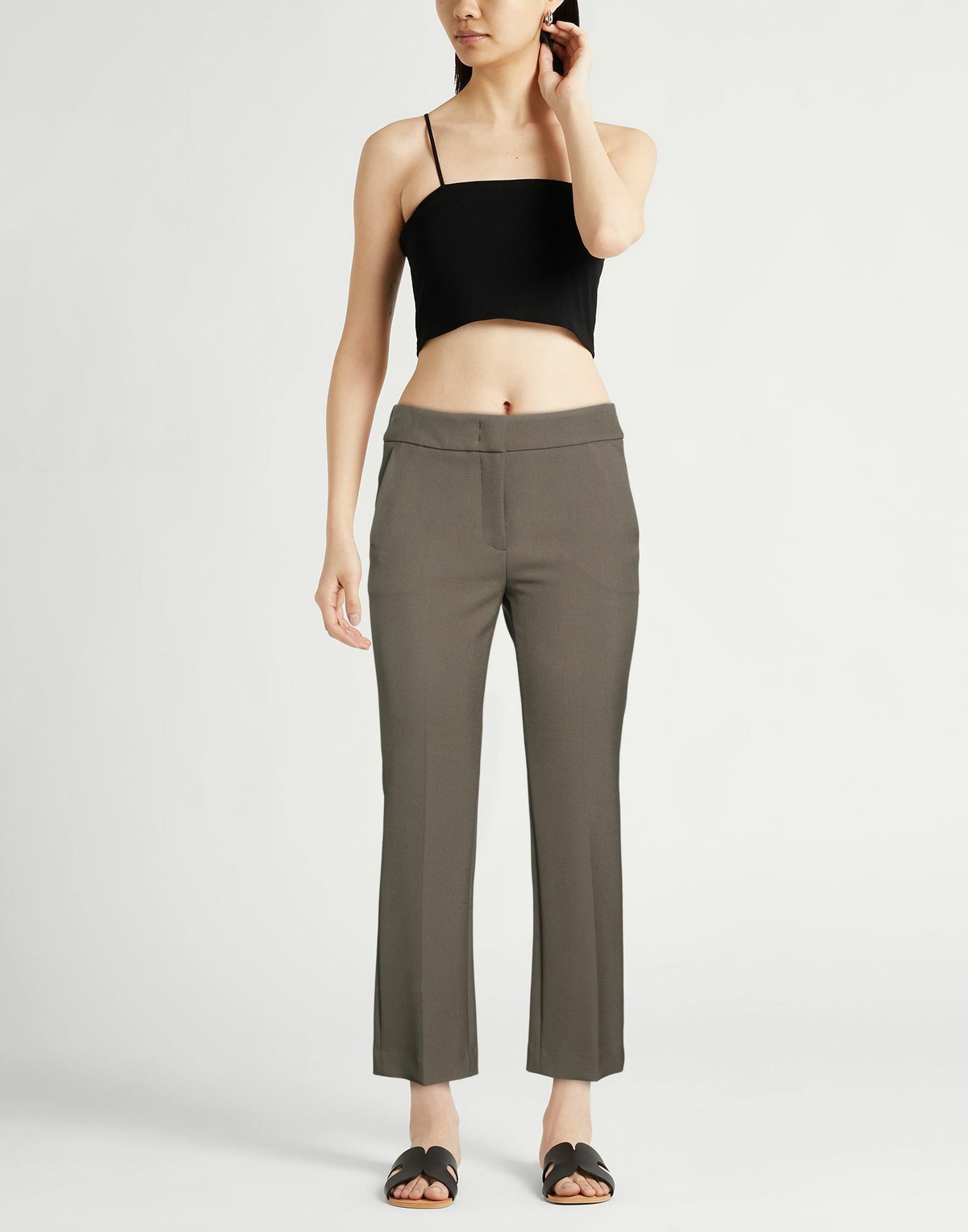 Peserico Easy Womens Pants Dark in Green