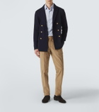 Lardini Double-breasted virgin wool blazer