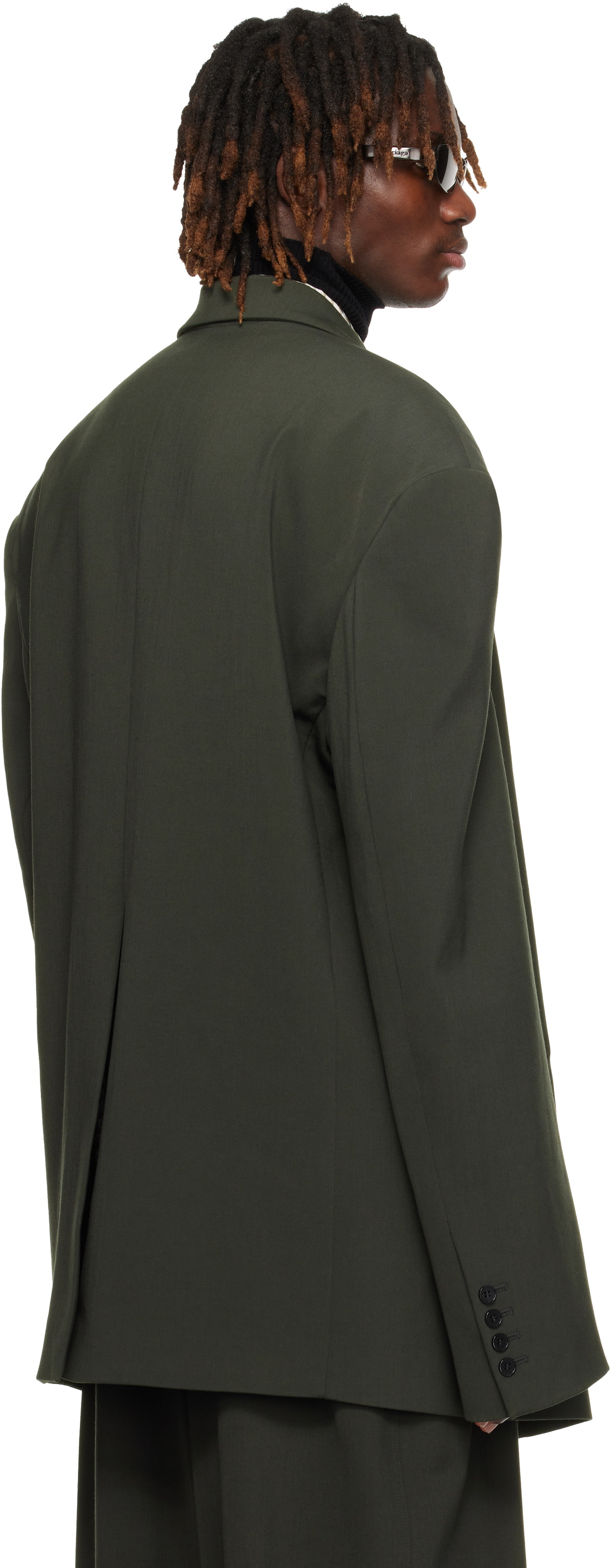 LU'U DAN Gray Misfit Blazer