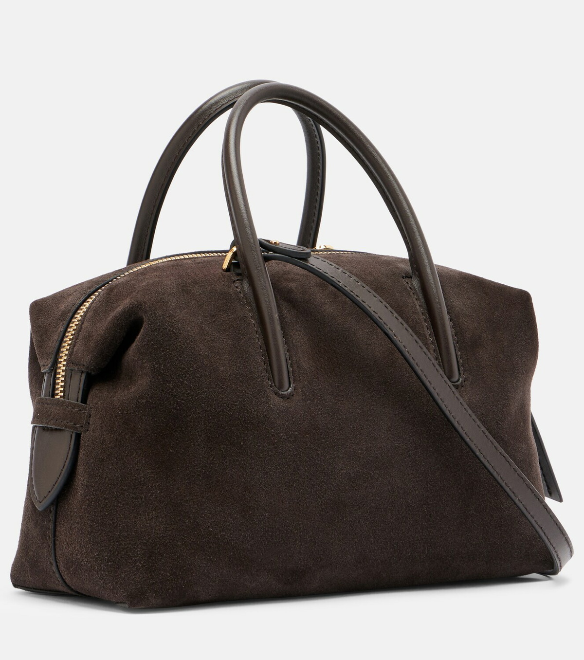 DeMellier Stockholm Small suede top-handle bag