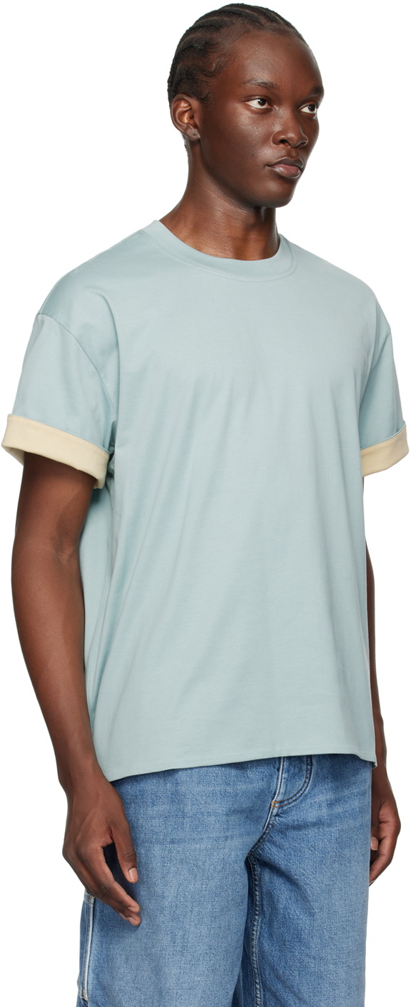 Bottega Veneta Blue Double Layer T-Shirt Bottega Veneta