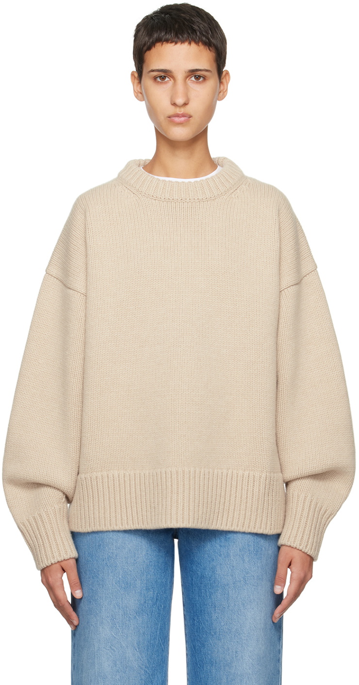 The Row Beige Ophelia Sweater The Row