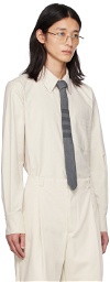Thom Browne Off-White Straight-Fit Shirt
