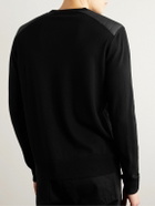 Belstaff - Kerrigan Ribbed Panelled Merino Wool Sweater - Black