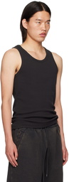 Entire Studios Black Rib Tank Top