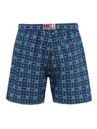 MC2 Saint Barth Man Lightweight Fabric Swim-shorts Lighting 70 With Majolica Print