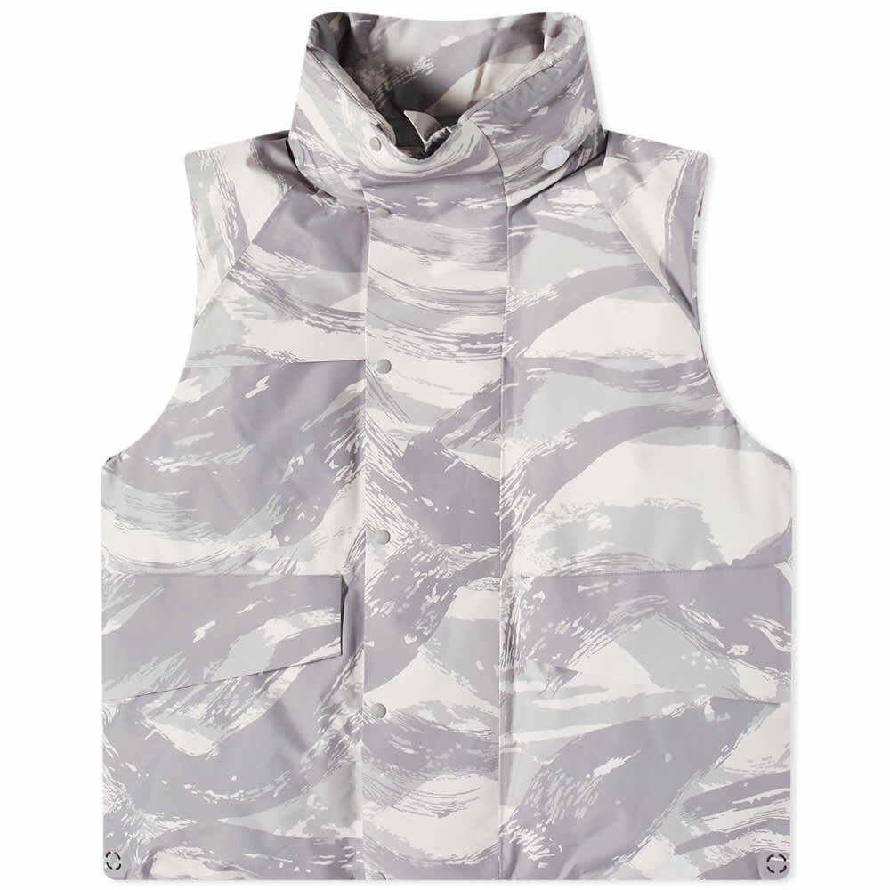 Moncler Men's Genius x HYKE Vanil Camo Print Vest in Grey Moncler