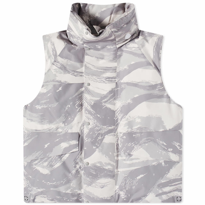 Photo: Moncler Men's Genius x HYKE Vanil Camo Print Vest in Grey