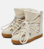 Isabel Marant Nowles shearling-trimmed suede ankle boots